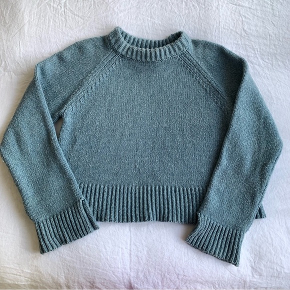 Ciao Lucia Brolio Merino Wool Knit Sweater Pullover Denim Blue - Picture 1 of 12